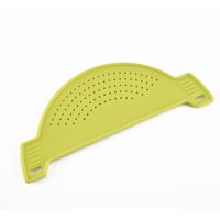 【CC】 Plastic Drain Basket Rice Filter Leakproof Baffle Pot Side Drainer Accessories Gadgets