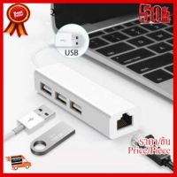 USB to RJ45 Lan Card Ethernet Network Adapter Cable 3 Port Hub 2 in 1 Win7 8 XP ##ที่ชาร์จ หูฟัง เคส Airpodss ลำโพง Wireless Bluetooth คอมพิวเตอร์ โทรศัพท์ USB ปลั๊ก เมาท์ HDMI สายคอมพิวเตอร์