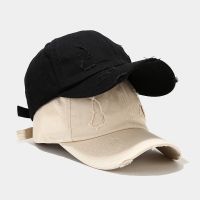 2021 New Worn Out Washed Baseball Cap Men And Women Style Korean Casual Retro Sunshade Hat Worn Out Hole Cap