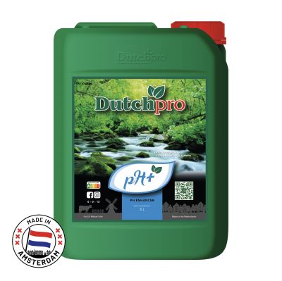 5 ลิตร ดัตช์โปร pH+ น้ำยาควบคุมค่าpH: เพิ่มค่าpHเพื่อผลผลิตสูงสุด จากเนเธอร์แลนด์  1 Litre Dutchpro pH+