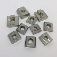 10pcs T Sliding Nut Nickel-Plated Carbon Steel M3/M4/M5/M6/M8 Fastern  for 2020/3030 Aluminum Profile Hand Tool Parts Accessories