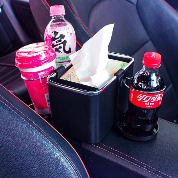 NAKAMURA!!! Multifunctional Car Armrest Organizer Console Storage Box Water  Cup Holder Storage Can Hold Various Small Items Drawer Box Water Cup Holder  Bracket Part Tissue Box on Car Armrest Storage Box Water