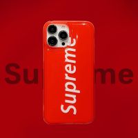 Fashion Letter Supreme Phone Case For iPhone 14 13 12 11 Pro Max Soft Silicone Transparent Capa Bumper Personalize Design Cover Phone Cases