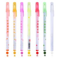 FLAREOU 6ชิ้นที่มีสีสันเมทัลเจลปากกาเจลกราฟฟิตีหนังสือ DIY สมุดภาพการ์ด3D ปากกาสีเจลเจลลี่ปากกาเจลปากการะบายสีเรืองแสง