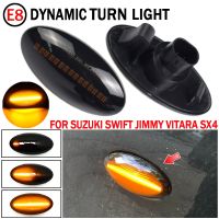 2pcs Dynamic LED Side Marker Turn Signal Lights Indicator Amber Repeater Car Lights For Suzuki Swift Jimmy Vitara SX4