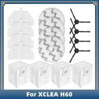 สำหรับเครื่องดูดฝุ่นหุ่นยนต์ H60 XCLEA เปลี่ยนแปรงอุปกรณ์อะไหล่ข้างตัวกรอง Hepa ถุงหูรูดผ้าถูพื้น