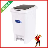 ถังขยะเหยียบเหลี่ยม ACCO COCO 10 ลิตร สีขาว/เทาRECTANGULAR PEDAL DUSTBIN ACOO COCO 10L WHITE/GREY **บริการเก็บเงินปลายทาง**