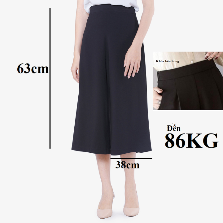 Nhà Của Cua  Quần váy quần culottes Chân váy Nhật áo sơ mi Nhật Hàn   Quần dài xanh đen navy shop có size L XL cho chị em tròn người