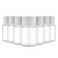 100Pcs 15ml/20ml/30ml/50ml/100ml Plastic PET Clear Empty Plastic Container Reagent Bottles For Solid Liquid Powder Medicine Pill Travel Size Bottles C