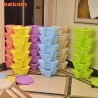 【Ready Stock】 ♨ D50 [FTY]Strawberry Planter Pot Stackable Tower Garden Vegetable Flower Plastic Pot