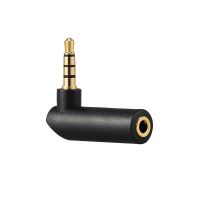 【LZ】﹍☫  Adaptador macho para fêmea 90 graus de ângulo reto 3.5mm macho para fêmea conversor entrada para microfone de ouvido conector de plugue estéreo