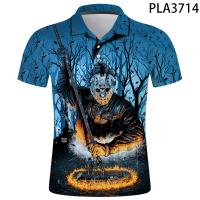 New Summer Black 3D Printed Streetwear Hombre Camisas De Polo Men Fashion Casual Polo Homme Boy Short Sleeve Cool Tops