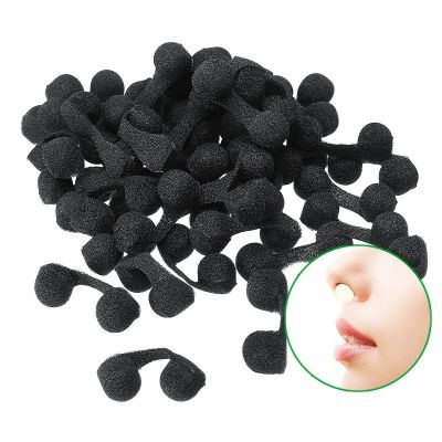 ✢✽○ 50pcs Black White Disposable Soft Sponge Nose Nasal Plug Filters for Spray Tanning