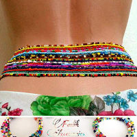 fashion women Double Strand Waist Beads Body Jewelry Belly Beads Bead Jewelry Belly Chains  Elastic Waist Chain