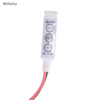 Witkitty 1PC 5-24V 3 Keys RGB Color LED Controller ความสว่าง dimmer 3528 5050 Strip LIGHT