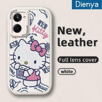 เคส Dienya สำหรับ Realme 10 Pro 5G Realme 10 Pro Plus เคสการ์ตูนน่ารักลาย Hello Kitty Cat ดีไซน์ใหม่นิ่มเคสป้องกันกล้องคลุมทั้งหมดเคสสีกันกระแทกขอบนิ่ม