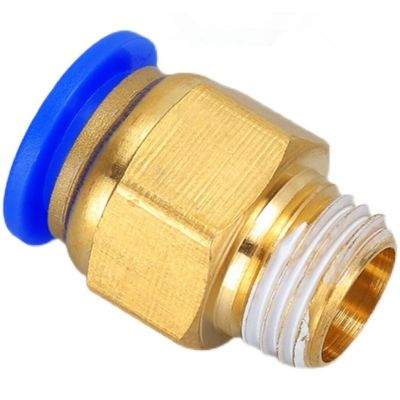 Pneumatic PC Union Connector Male Thread Plastic Quick Push to Connect Tube Fitting For OD 10mm 12mm Tube PU/PA/PE/PVC Hose