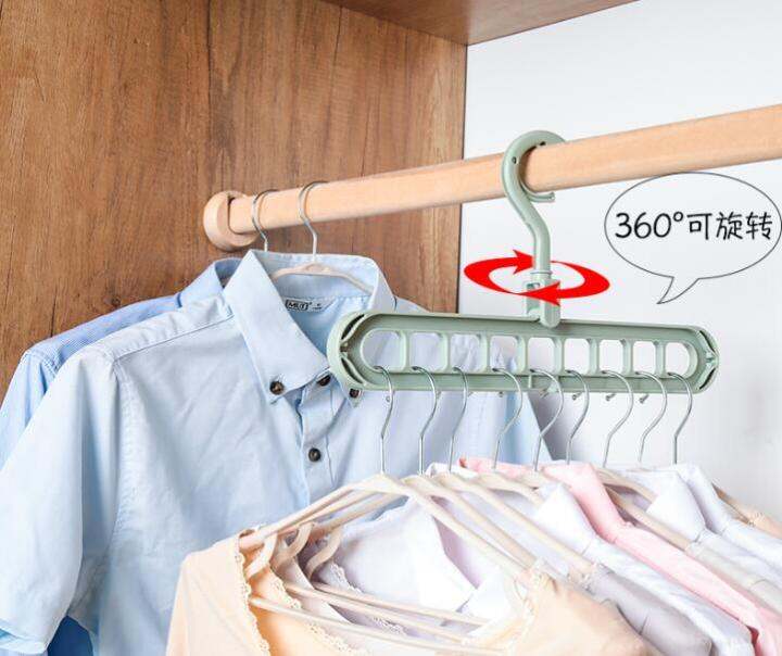 multipurpose-magic-clothes-hanger-household-portable-folding-drying-rack-rotatable-laundry-rack