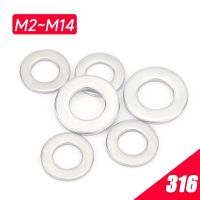 M2 M2.5 M3 M4 M5 M6 - M14 DIN9021 GB96 A4 316 Stainless Steel Large Wider Spacer Plain Gasket For Screw Bolt Flat Metal Washers Nails Screws  Fastener