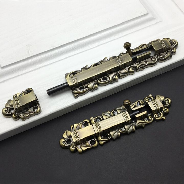 antique-retractable-zinc-alloy-latch-box-double-plug-long-opening-movable-door-lock-bolt-door-hardware-locks-metal-film-resistance