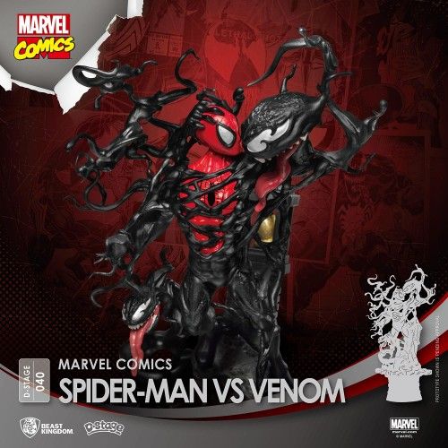 HCM]Mô Hình DS-040 MARVEL COMICS: SPIDER-MAN VS VENOM 