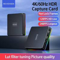 MICHENSEN 4K HDR Video Capture Card USB 3.0 Card Capture 4K60fps 1080P 60Hz 120FPS 240FPS HDMI Converter for PS5 PS4 Camera Game/Video Live Stream