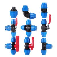 PE Connector Pipe Fittings 32mm Water Tube Direct Connection Joint Fast Connection Ball Valve Agriculture Irrigation Accessories Watering Systems Gard