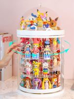 ☂ Action Toy Figures Rotating Display Box Acrylic Dustproof Cover Animation Figure Doll Toy Model Storage Box Lattice Display Case