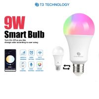 หลอดไฟ LED T3 Smart Bulb Bluetooth รุ่น 102 หลอดไฟเปลี่ยนสี เชื่อมต่อผ่านบลูทูธ เกลียวE27 ปรับสีมากถึง 16 ล้านสี