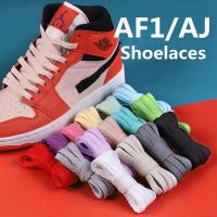 【CW】 2022 New AF1/AJ Shoelaces for Sneakers Classic Flat Shoe laces Canvas Shoelace Nik Air Force Rope Sport Shoestrings