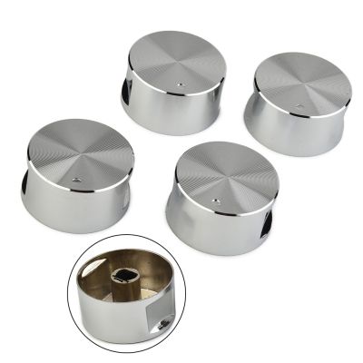 Holiday discounts 4PCS Rotary Switches Aluminum Alloy Round Knob Gas Cooktop Handle Kitchen Accessories Kitchen Cooktop, Gas Cooktop, Ovens