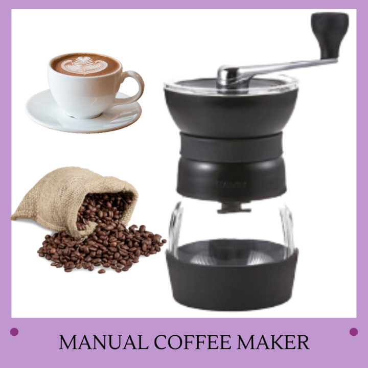 Manual Ceramic Coffee Grinder ABS Stainless Steel Grinder Suitable for