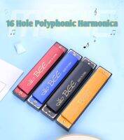 16 Holes 10 Holes Double Tone Metal Tremolo Polyphonic Harmonica Education Enlightenment Musical Instrument Kids Birthday Gift