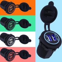 【hot】♣  Car Charger USB Socket 5V 2.1A 3.1A Motorcycle/Vehicle/Auto/Car