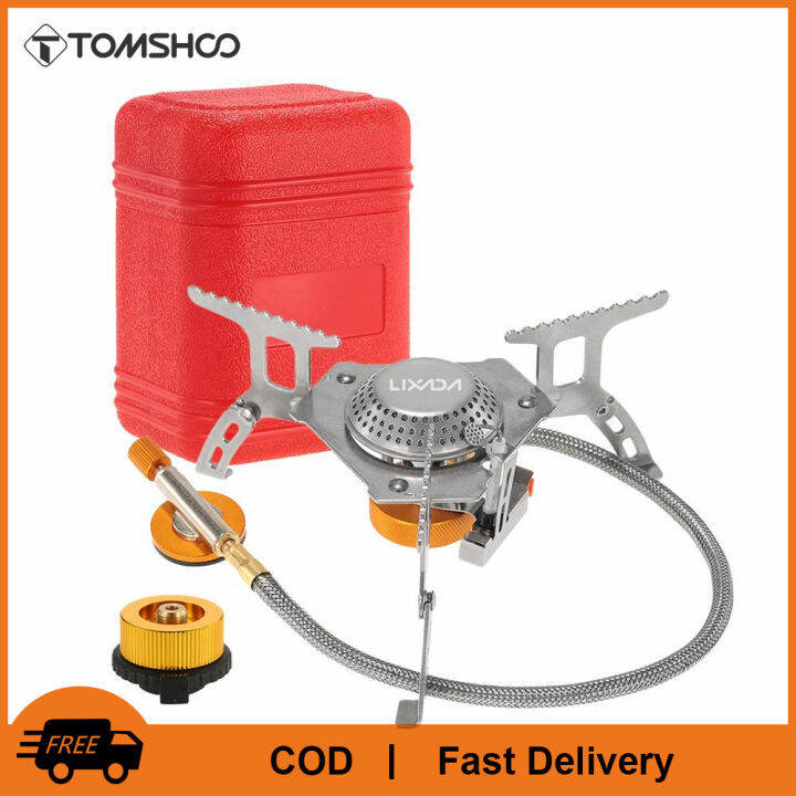 TOMSHOO Lixada Camping Gas Stove Outdoor Cooking Portable Foldable Split  Burner 3000W | Lazada PH