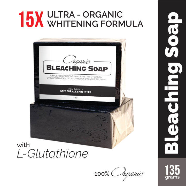 【15X Ultra Organic Lightening Soap】 Bleaching Soap with Activated