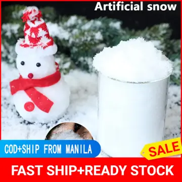 Artificial Snowflakes Winter Instant Snow Powder Super Absorbent Fake  Fluffy Magic Instant Snow For Home Wedding Snow Decoration