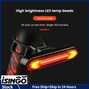 ISingo Đèn Hậu Xe Đạp Có Tín Hiệu Rẽ Đèn Cảnh Báo Phía Sau Xe Đạp Điều