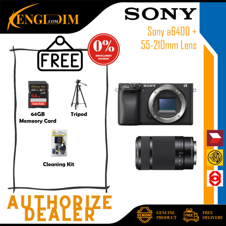  Sony Alpha a6400 Mirrorless Digital Camera (Body Only