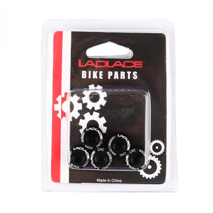 5pcs-จักรยาน-chainwheel-bolts-sliver-อลูมิเนียมอัลลอยด์-cnc-mtb-road-bike-สกรูสำหรับชิ้นส่วน-crankset-จักรยาน-part