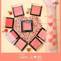 OD175 ODBO CHIC SERIES LOADS OF LOVE BLUSHER โอดีบีโอ ชิค ซีรีส์ โหลดส์ ออฟ เลิฟ บลัชเชอร์ บรัชออนเนื้อเนียนละเอียด เม็ดสีแน่น สีสันสดใส