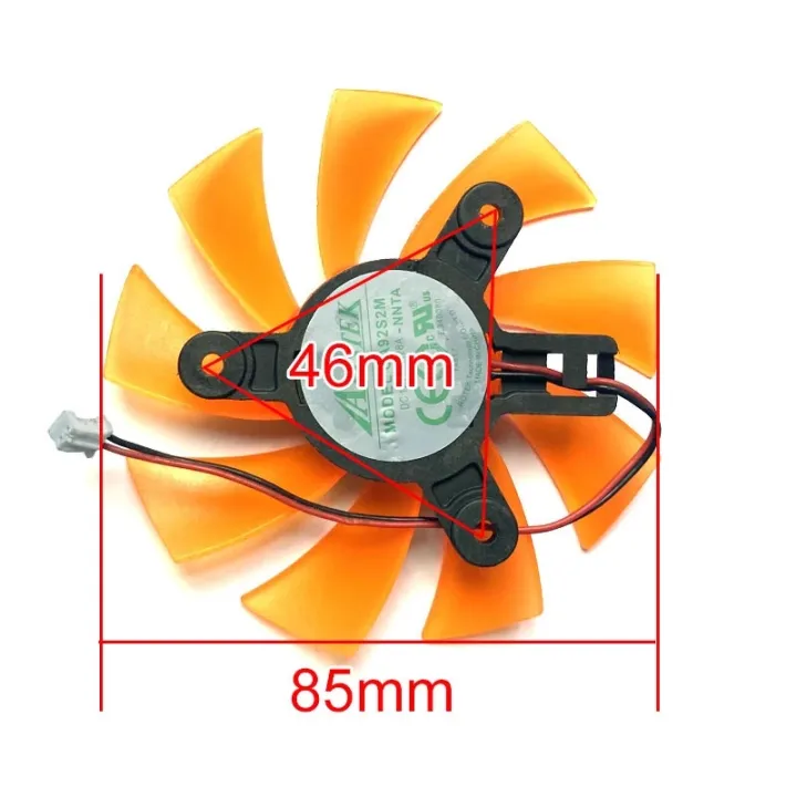 NEW 85MM GA92S2M Graphics card fan, For Zotac GeForce GTX 750 Ti GTX750