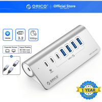 Orico อะแดปเตอร์ฮับ USB 3.0 เป็น Type C 10Gbps ความเร็วสูง เป็น 7 พอร์ต PD 60W สําหรับ Macbook Pro Air M1 PC แล็ปท็อป (M3U4)