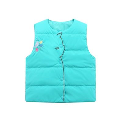 （Good baby store） Autumn Winter Baby Clothes Light Weight White Duck Down Padded Waistcoat Boys Girls Colorful Cute Quality Vest Toddler Warm Vest
