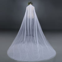 9.8ft Long White/Ivory Prom Gown Cathedral Length Bridal Wedding Veil 9.8ft