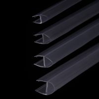 Bath Shower Screen Door Rubber Seal Strip 1m(50cm 50cm) 4 to 12mm Seal Gap Window Door Weatherstrip Bathroom Hardware