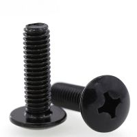 M2 M2.5 M3 M4 M5 Philips Screw Cross Recessed Truss Head Machine Screws  Mushroom Big Flat Head Screw Philips Screw Black Steel Nails Screws Fasteners