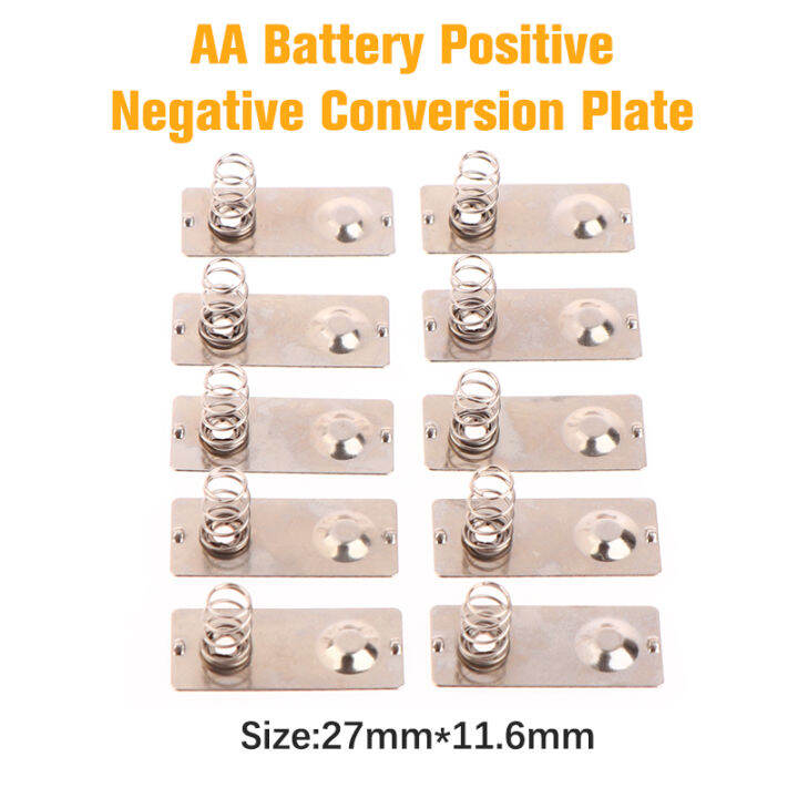 HA 10Pcs 27x11.6mm AA Battery Positive Negative Conversion Spring