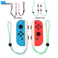 สำหรับ Nintend Switch สายรัดข้อมือสำหรับ Nintendo Switch OLED Joycons สีชมพูสีขาว Controller Handstrap String เกม Access