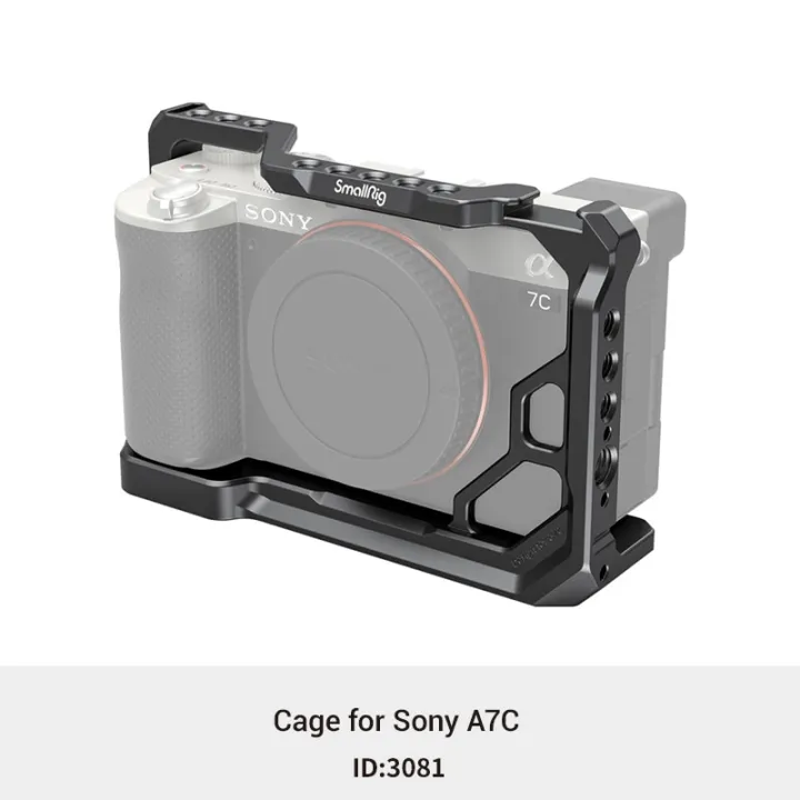 Smallrig Full Dslr Camera Cage With Silicone Side Handle Grip Rig For